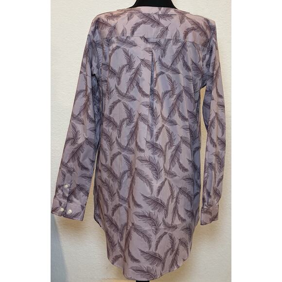 Duluth Trading Co. Wrinklefighter Purple Tunic Shirt Women’s Size Medium - Picture 3 of 4